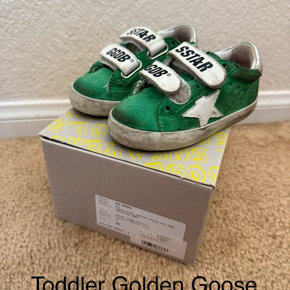 Golden Goose Kids Green Sneakers